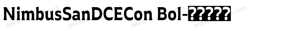NimbusSanDCECon Bol字体转换